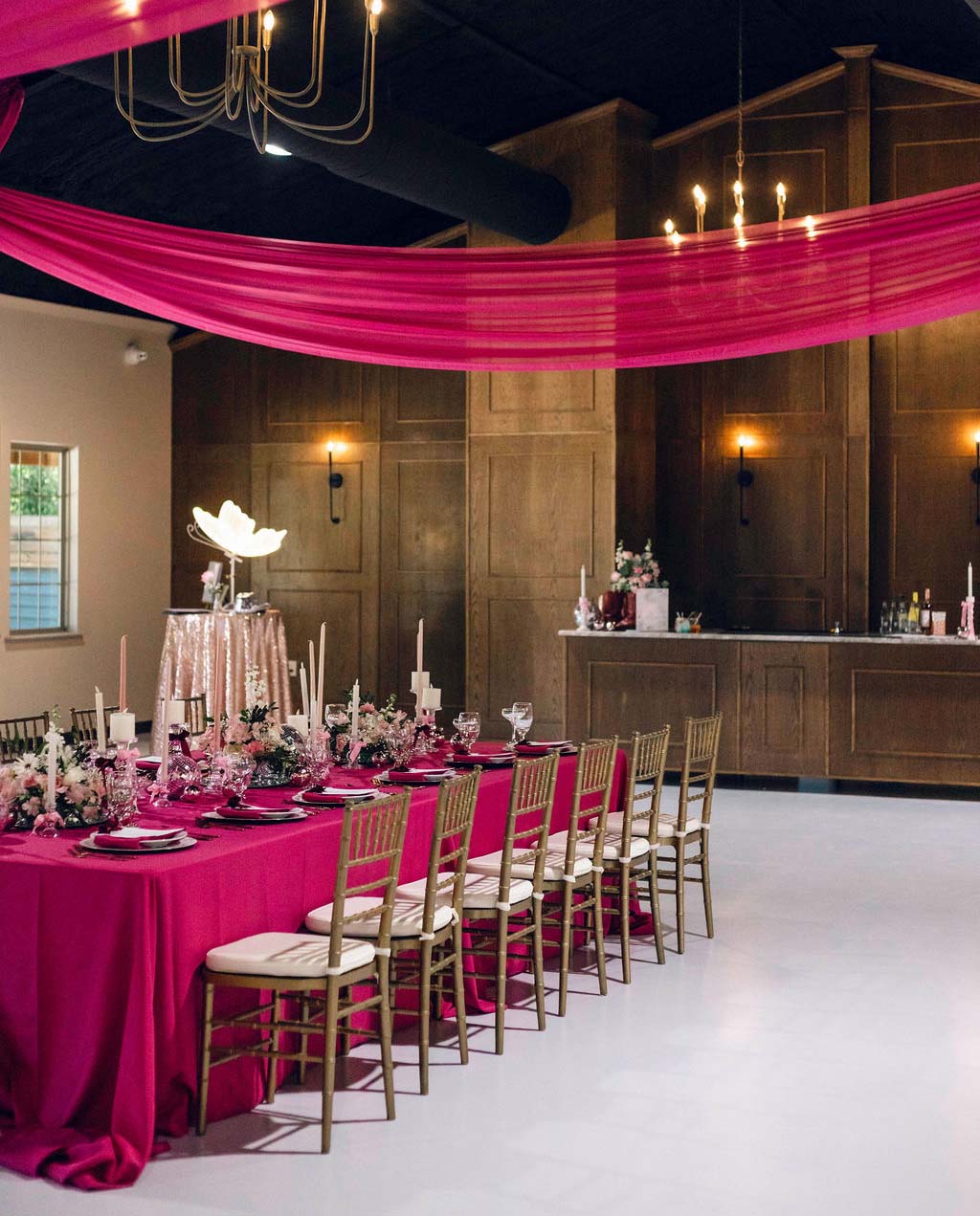 Reception hall at Hidden Creek at StoneHaus wedding venue in Belton, Texas